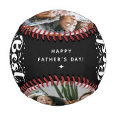 カスタム最高のパパEver 2 Photo Keepsake 野球ボール (裏面)