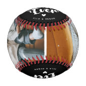 カスタム最高のパパEver 2 Photo Keepsake 野球ボール (正面)