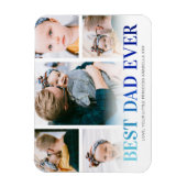 カスタム最高のパパEver 5 Photo マグネット (縦)