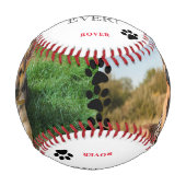 カスタム最高のパパEver Dog Photo 野球ボール (正面)