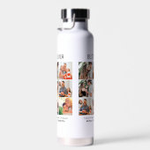 カスタム最高のパパEver Faters Day 9 Photo Collage ウォーターボトル (右面)