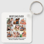 カスタム最高のパパEver Faters Day 9 Photo Collage キーホルダー (裏面)