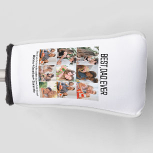 カスタム最高のパパEver Faters Day 9 Photo Collage ゴルフヘッドカバー