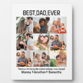 カスタム最高のパパEver Faters Day 9 Photo Collage フォトプラーク (正面)