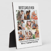 カスタム最高のパパEver Faters Day 9 Photo Collage フォトプラーク (側面)