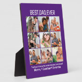 カスタム最高のパパEver Faters Day 9 Photo Collage フォトプラーク (側面)