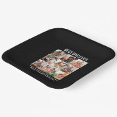 カスタム最高のパパEver Faters Day 9 Photo Collage ペーパープレート (傾斜あり)