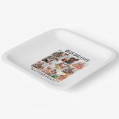 カスタム最高のパパEver Faters Day 9 Photo Collage ペーパープレート (傾斜あり)