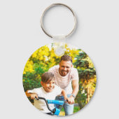 カスタム最高のパパEver Father's Day写真 キーホルダー (裏面)