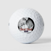 カスタム最高のパパEver Father's Day写真 ゴルフボール (正面)