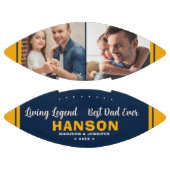 カスタム最高のパパEVER Father's Day Photo アメリカンフットボール (パネル)