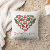 カスタム最高のパーソナライズされたMum Everスクリプト文字 クッション (ブランケット)