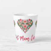 カスタム最高のパーソナライズされたMum Ever Script カフェラテマグ (正面)