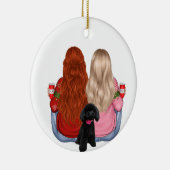 カスタム最高のフレンズフォーエバーセラミックオーナメント セラミックオーナメント (右)