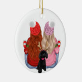 カスタム最高のフレンズフォーエバーセラミックオーナメント セラミックオーナメント (右)