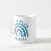 カスタム最高のブラザーエバーレインボーブラザーギフト コーヒーマグカップ (正面左)