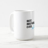 カスタム最高のブラザー・エパーソナライズされたバー コーヒーマグカップ (正面左)