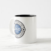 カスタム最高のモダンパパEVER父の日 ツートーンマグカップ (正面左)