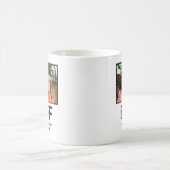 カスタム最高のモダン友の永遠bff写真 コーヒーマグカップ (中央)