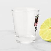 カスタム最高のモダン友の永遠bff写真 ショットグラス (左)