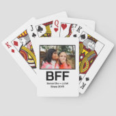 カスタム最高のモダン友の永遠bff写真 トランプ (裏面)