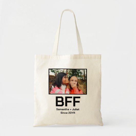 カスタム最高のモダン友の永遠bff写真 トートバッグ (正面)