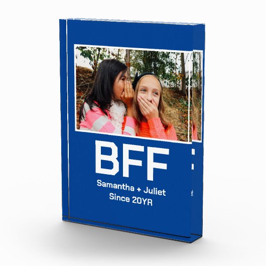 カスタム最高のモダン友の永遠bff写真 フォトブロック (右)