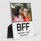 カスタム最高のモダン友の永遠bff写真 フォトプラーク (側面)