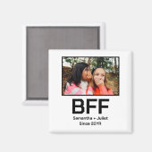 カスタム最高のモダン友の永遠bff写真 マグネット (正面/裏面)