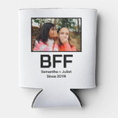 カスタム最高のモダン友の永遠bff写真 缶クーラー (正面)