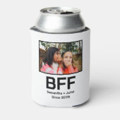 カスタム最高のモダン友の永遠bff写真 缶クーラー (缶裏面)