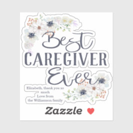 カスタム最高の介護者の感謝 シール