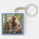 カスタム最高の写真は今も今も続く キーホルダー (裏面)