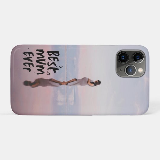 カスタム最高の写真モダンMum Ever Case-Mate iPhoneケース (裏面(横))