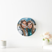 カスタム最高の写真 ラウンド壁時計 (ホーム)