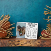 カスタム最高の友ギフト隣に住んでほしい フォトプラーク (側面)