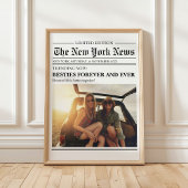 カスタム最高の友バスティー新聞アートプリント ポスター