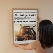 カスタム最高の友バスティー新聞アートプリント ポスター