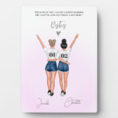 カスタム最高の友ポートレート フォトプラーク (正面)