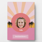 カスタム最高の友達モダン永久 フォトプラーク (正面)