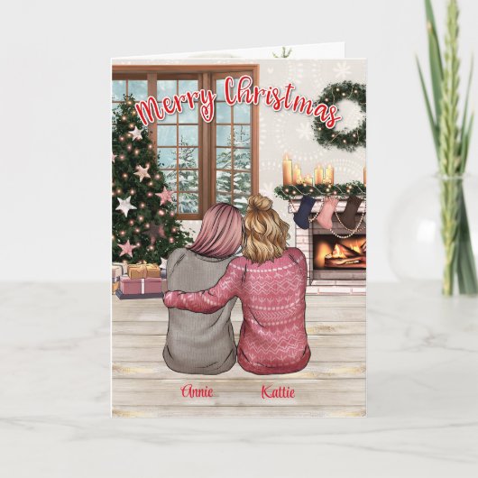 カスタム最高の図解入りの、写真付きのChristmas Card カード (正面)