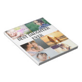 カスタム最高の娘Ever 6 photo collage ノートパッド (アングル)