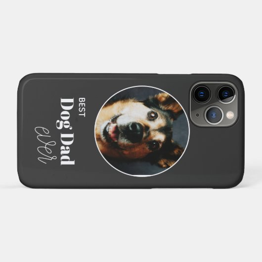 カスタム最高の犬パパEver写真 Case-Mate iPhoneケース (裏面(横))