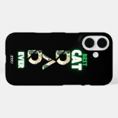 カスタム最高の猫パパ迷彩柄 Case-Mate iPhoneケース (裏面 (横))