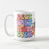 カスタム最高の猫マママエバパーソナライズされたーマグカップ コーヒーマグカップ (左)