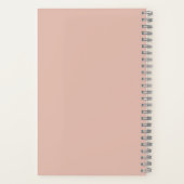 カスタム最高の赤面ピンクの母モダン ノートブック (裏面)
