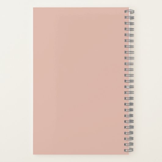 カスタム最高の赤面ピンクの母モダン ノートブック (裏面)