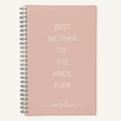 カスタム最高の赤面ピンクの母モダン ノートブック (正面)