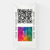 カスタム最高のBusiness Logo QRコードモダンテンプレート 横断幕 (縦)