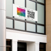 カスタム最高のBusiness Logo QRコードモダンテンプレート 横断幕 (ビルの外側)